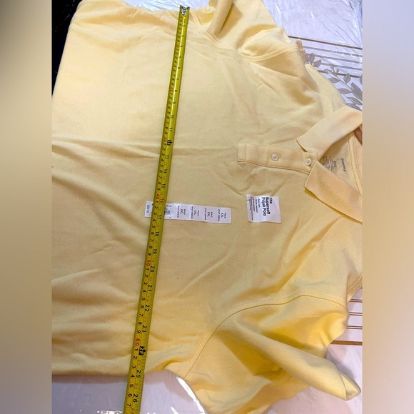 Sonoma Polo Men's XXL Yellow cotton Short Sleeve Collared Solid Basic Shirt - Picture 6 of 6